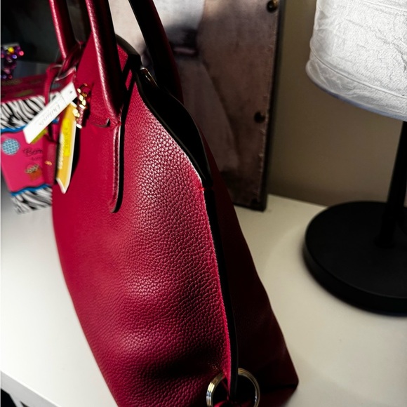 Michael Kors Cherry Red Satchel - Picture 3 of 9